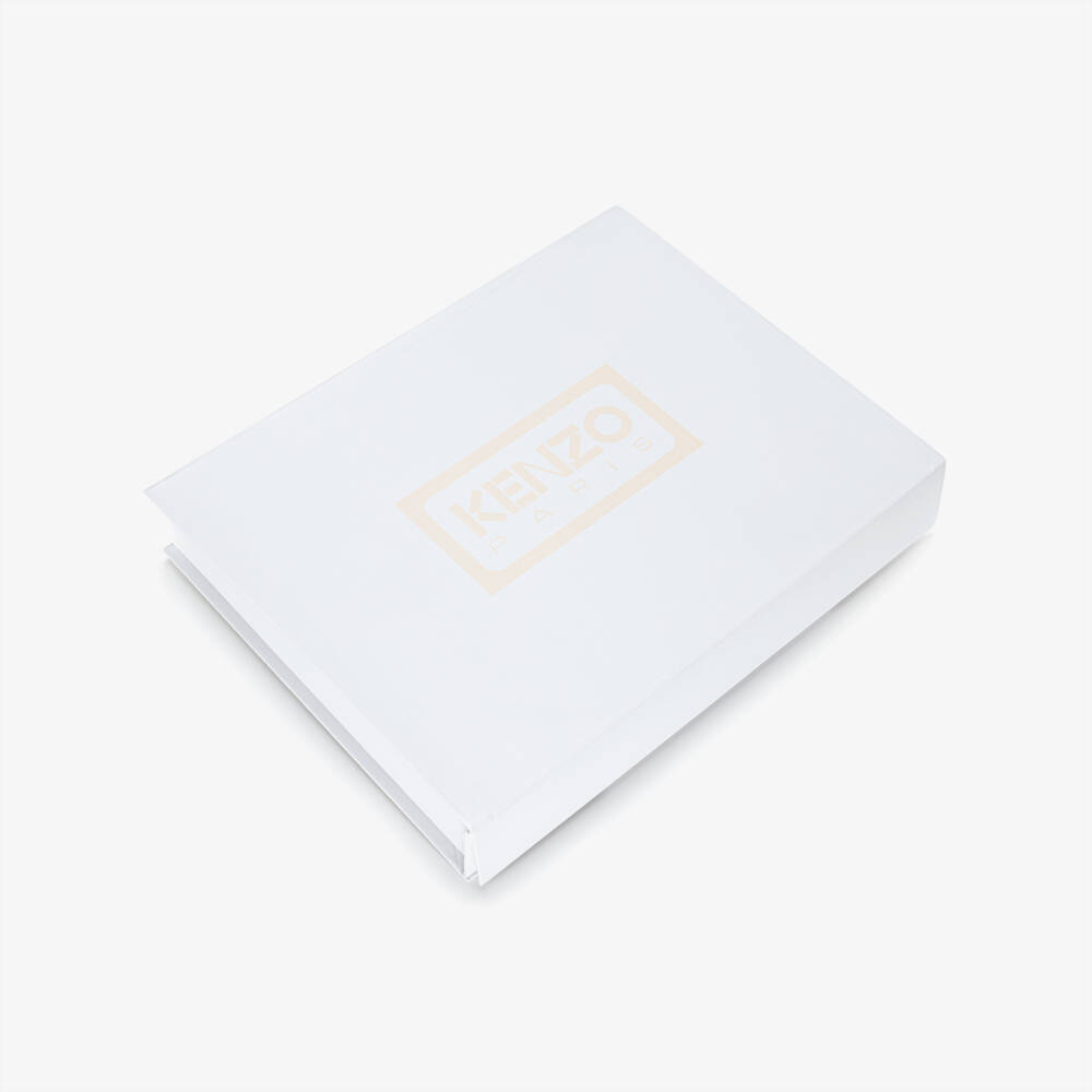 KENZO KIDS-Beige Knitted Cotton Baby Trouser Set | Childrensalon