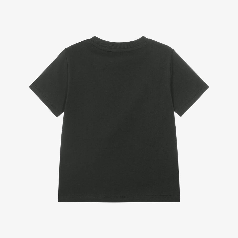 KENZO KIDS-Black Cotton Lunar New Year T-Shirt | Childrensalon