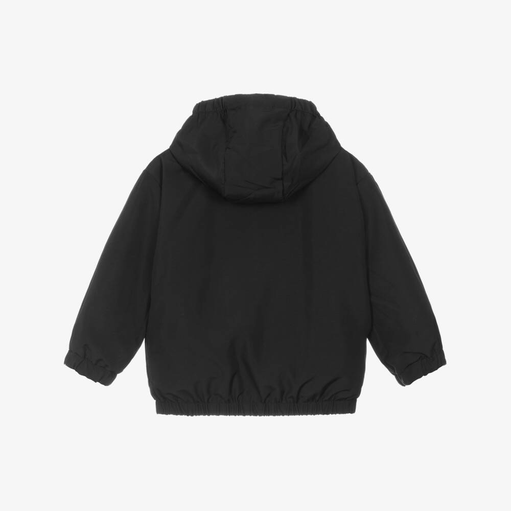 KENZO KIDS-Black Lunar New Year Reversible Hooded Jacket | Childrensalon