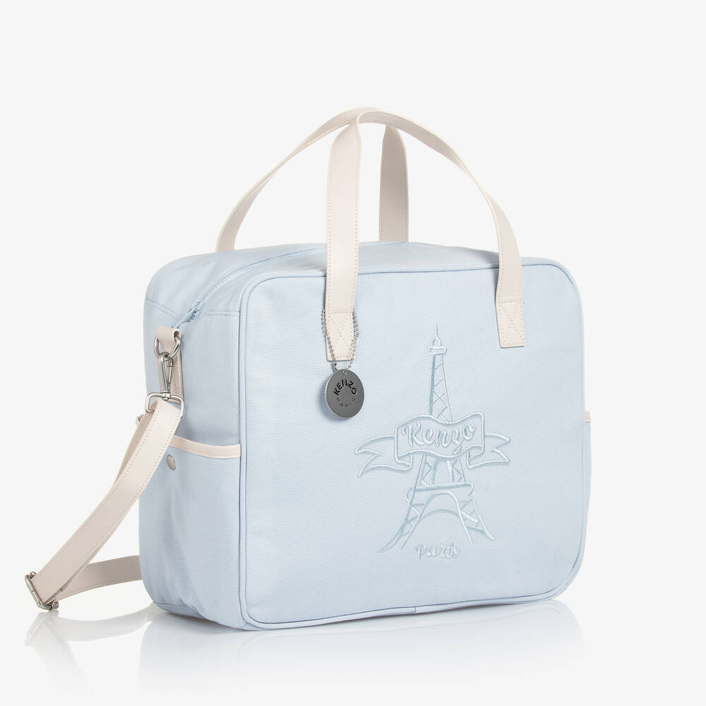 KENZO KIDS-Blue Eiffel Tower Changing Bag (34cm) | Childrensalon
