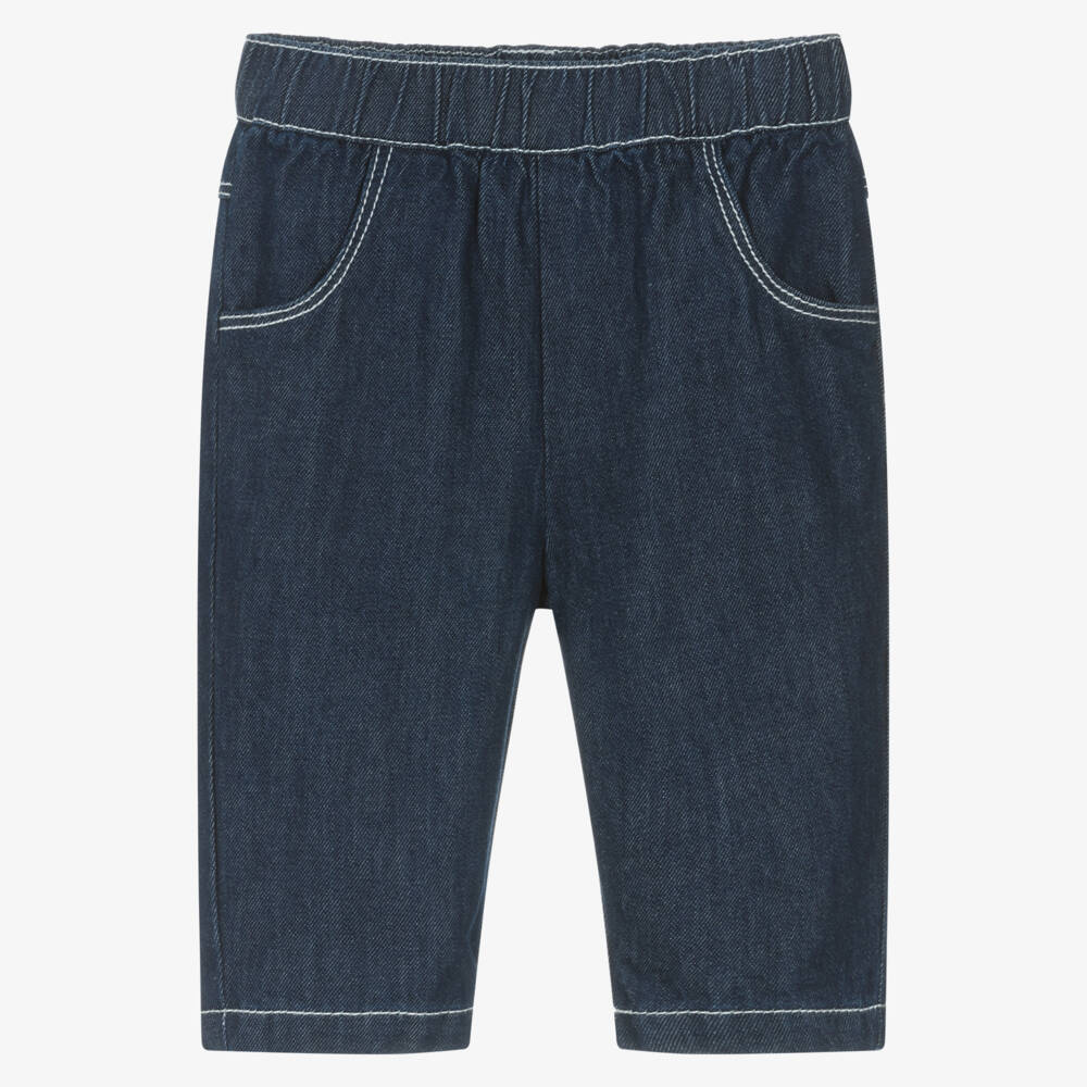 KENZO KIDS-Boys Dark Blue Denim Elasticated Waist Jeans  | Childrensalon