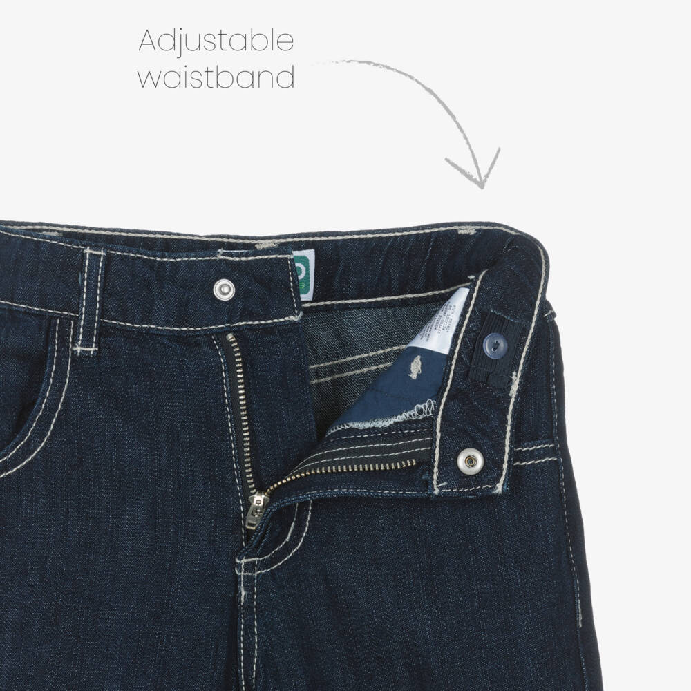 KENZO KIDS-Boys Dark Blue Denim Jeans | Childrensalon