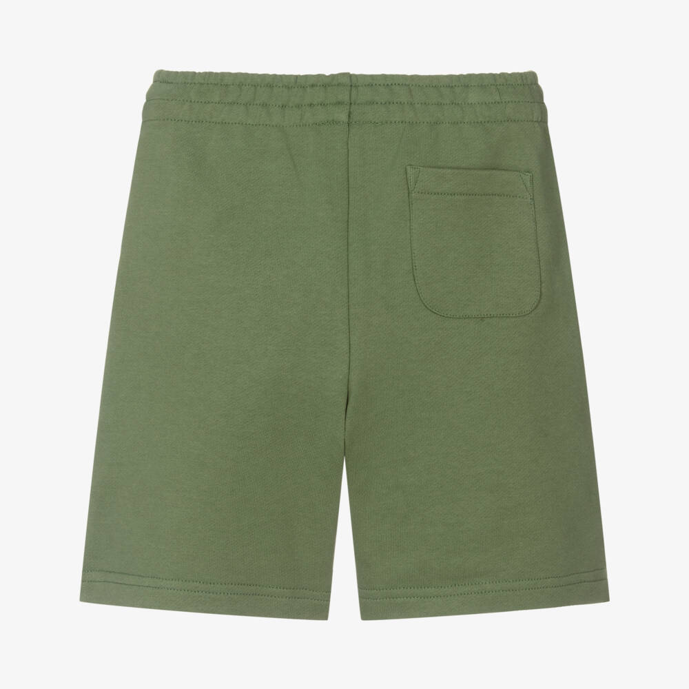 KENZO KIDS-Boys Green Cotton Lucky Tiger Shorts | Childrensalon