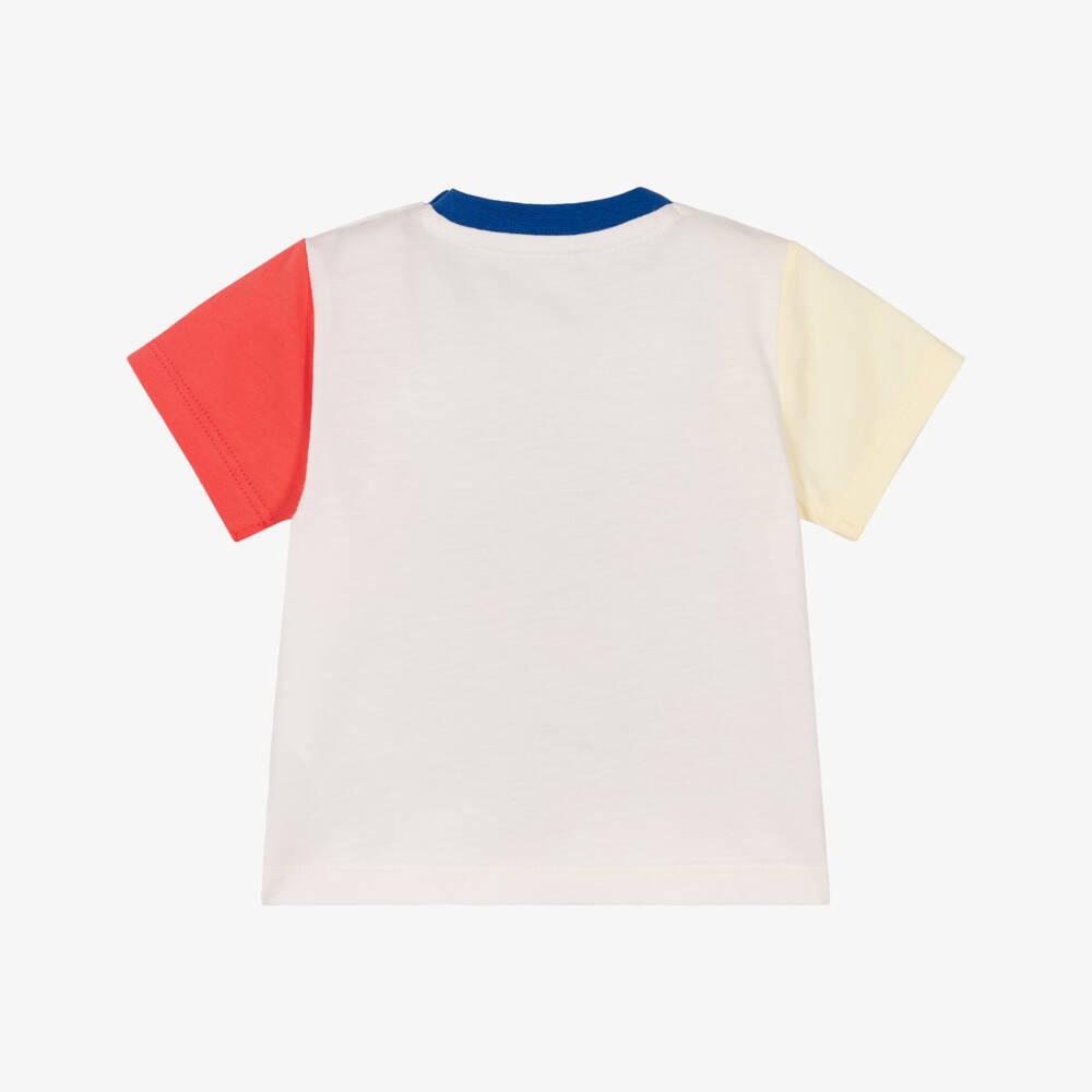 KENZO KIDS-Boys Ivory Cotton Panda Ice Cream Print T-Shirt | Childrensalon