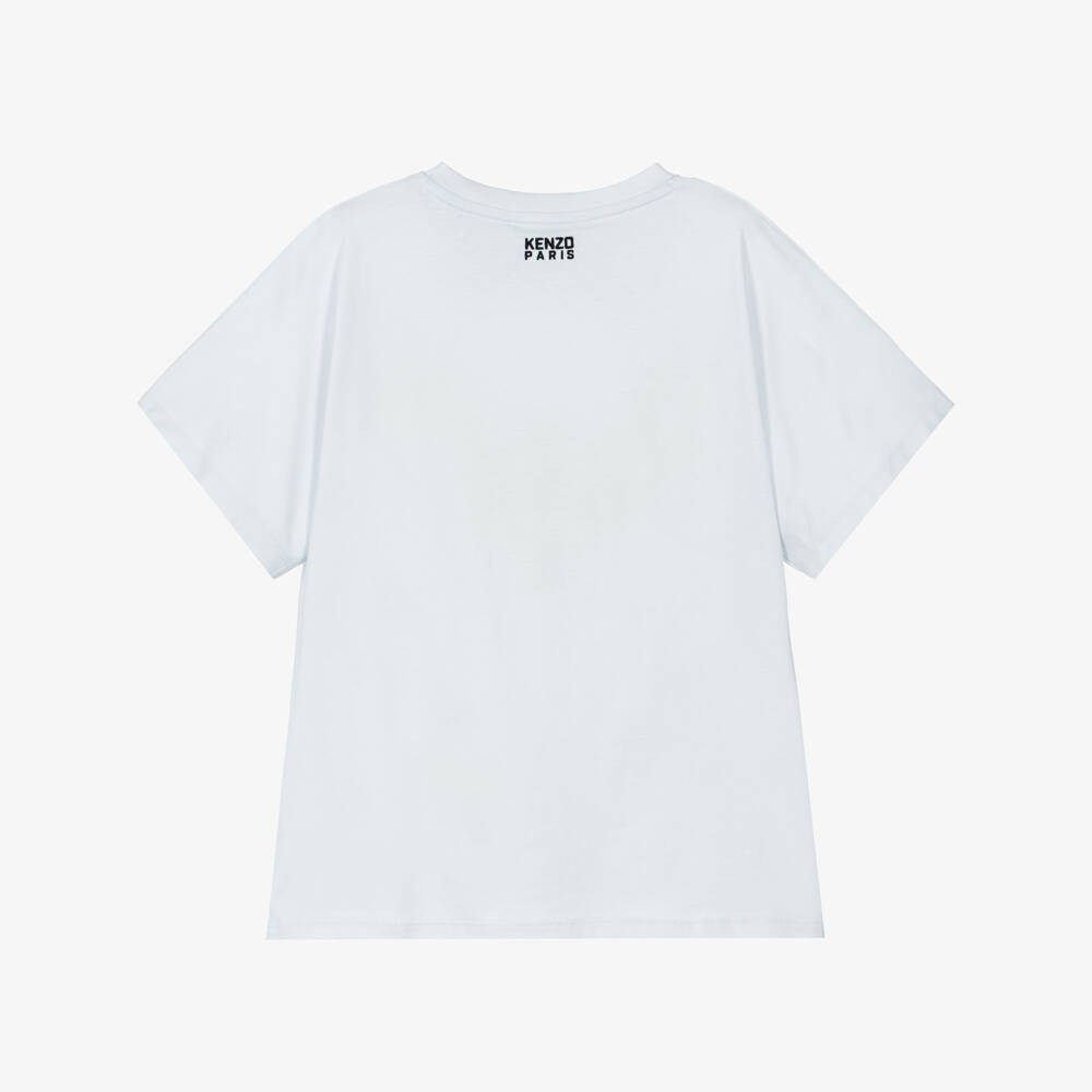 KENZO KIDS-Boys Pale Blue 1970 Logo Cotton T-shirt | Childrensalon