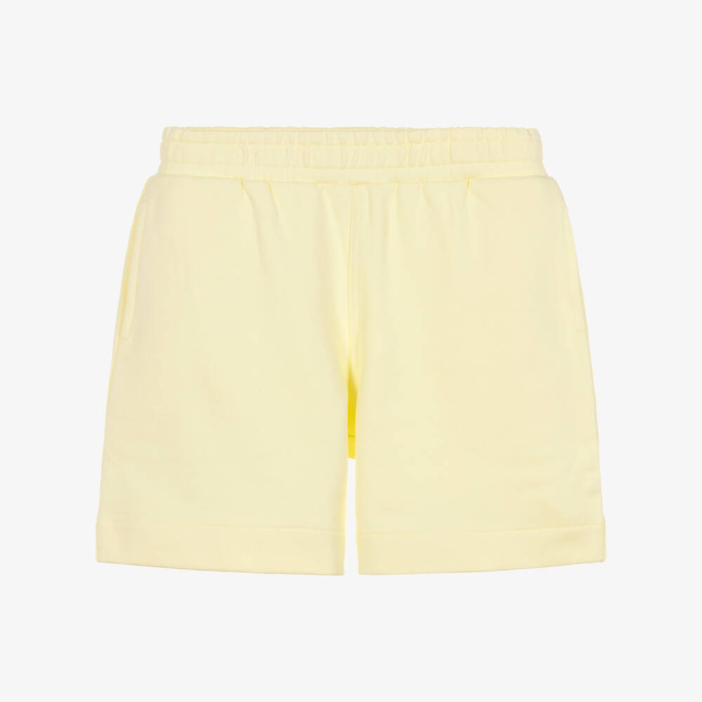 KENZO KIDS-Boys Pale Yellow Cotton Jersey Shorts | Childrensalon