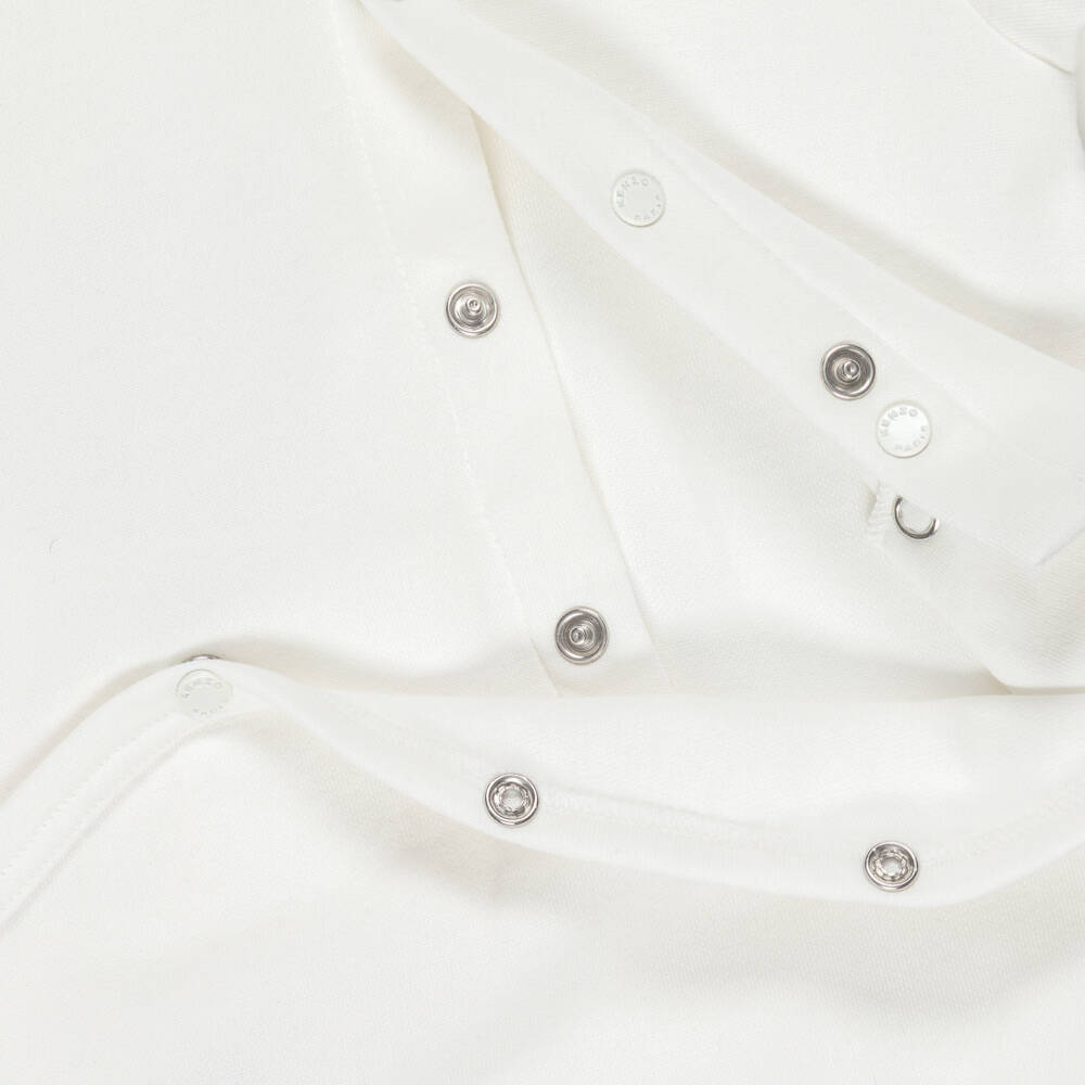 KENZO KIDS-Boys White Jersey & Blue Piqué Babysuit Set  | Childrensalon