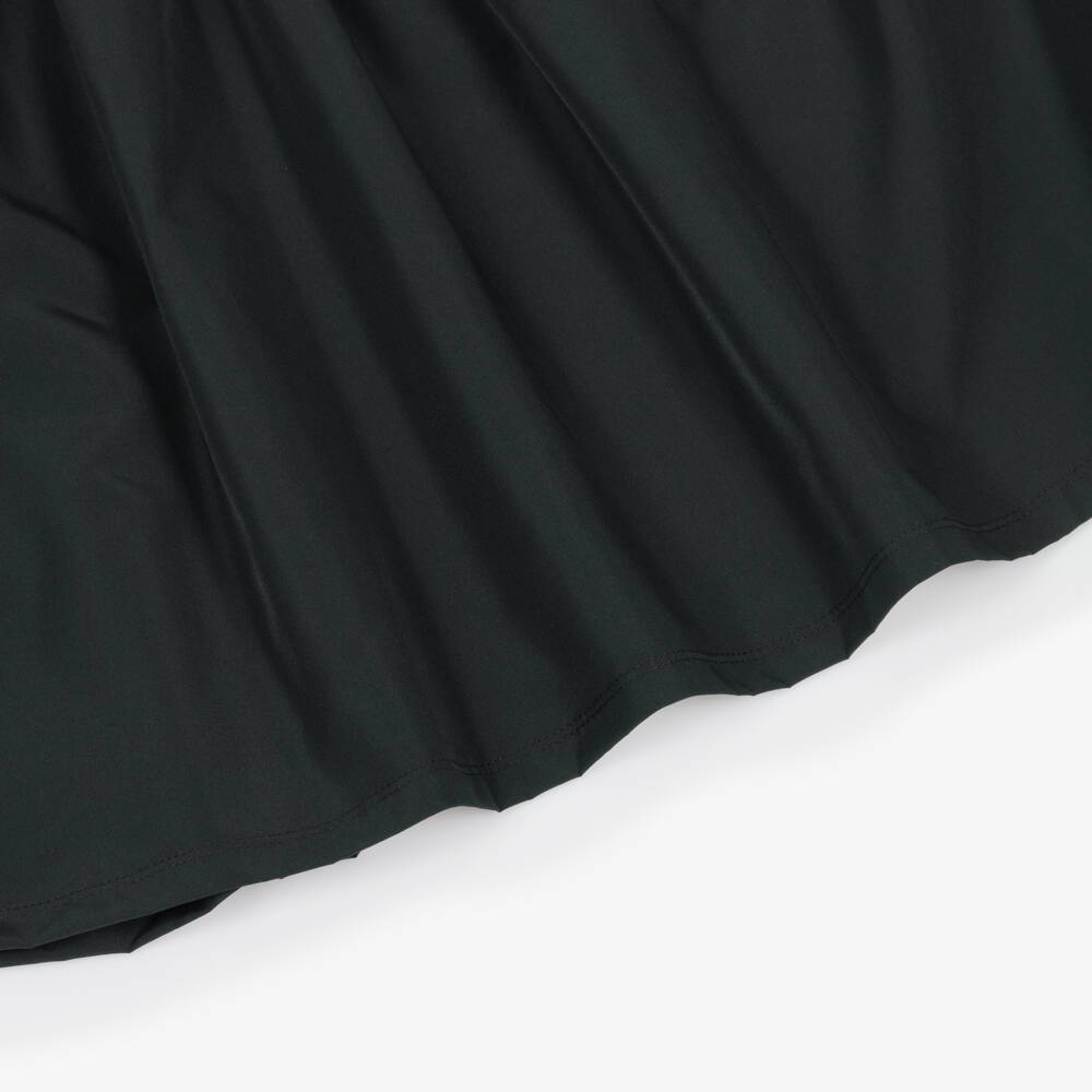 KENZO KIDS-Платье черное из трикотажа и тафты с Boke Flower для девочек | Childrensalon