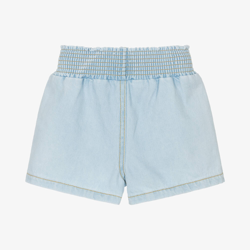 KENZO KIDS-Girls Blue Denim Shorts | Childrensalon