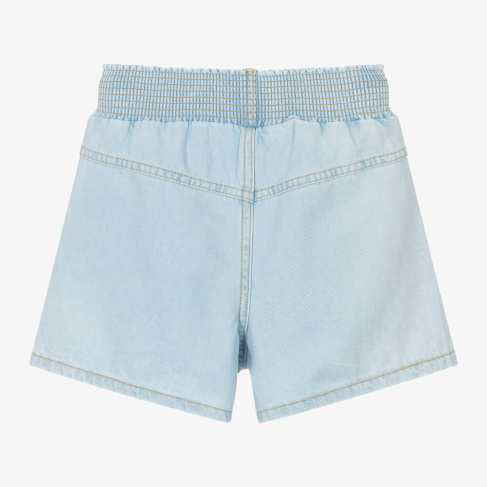 KENZO KIDS-Girls Blue Denim Shorts | Childrensalon
