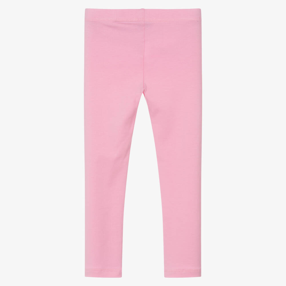 KENZO KIDS-Girls Pink Cotton Jersey Leggings | Childrensalon