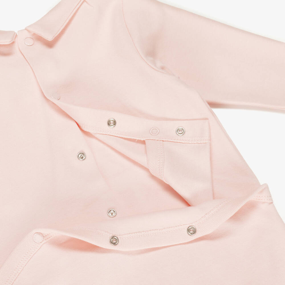 KENZO KIDS-Girls Pink Cotton Kotora Tiger Babygrows (2 Pack) | Childrensalon