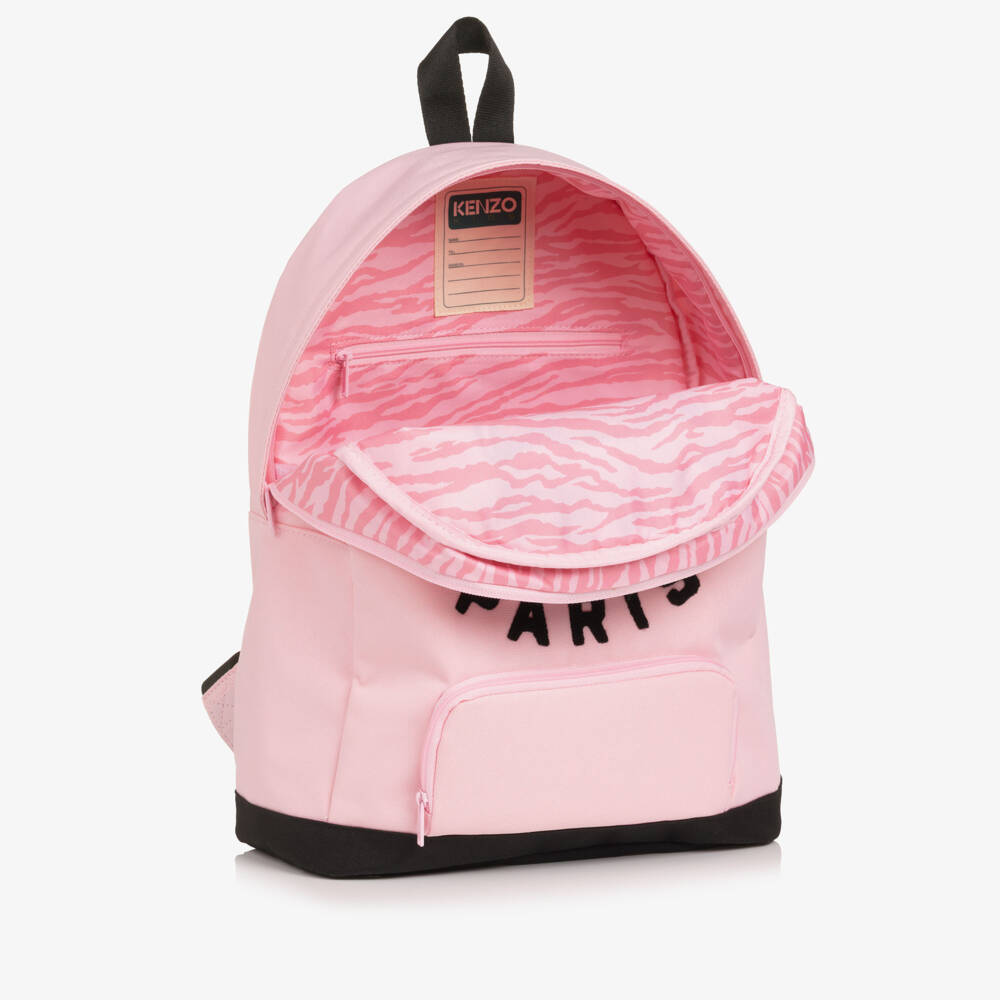 KENZO KIDS-Girls Pink Lucky Tiger Backpack (38cm) | Childrensalon