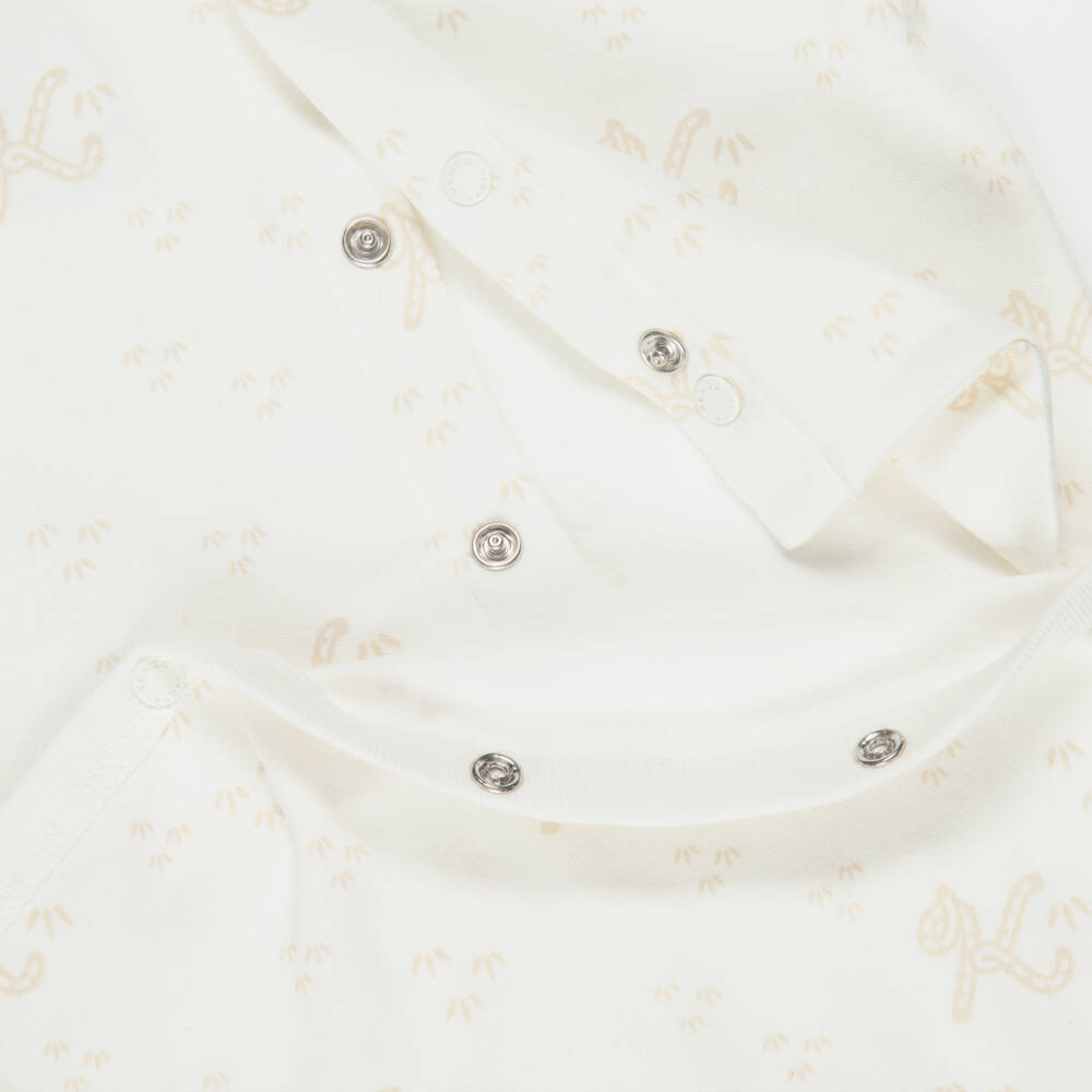 KENZO KIDS-Ivory & Beige K Tail Babysuit Gift Set | Childrensalon