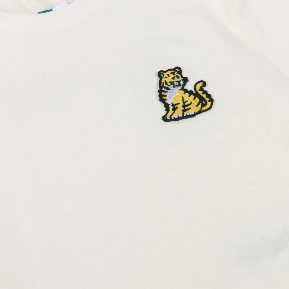KENZO KIDS-Ivory Cotton Kotora Tiger T-Shirt | Childrensalon