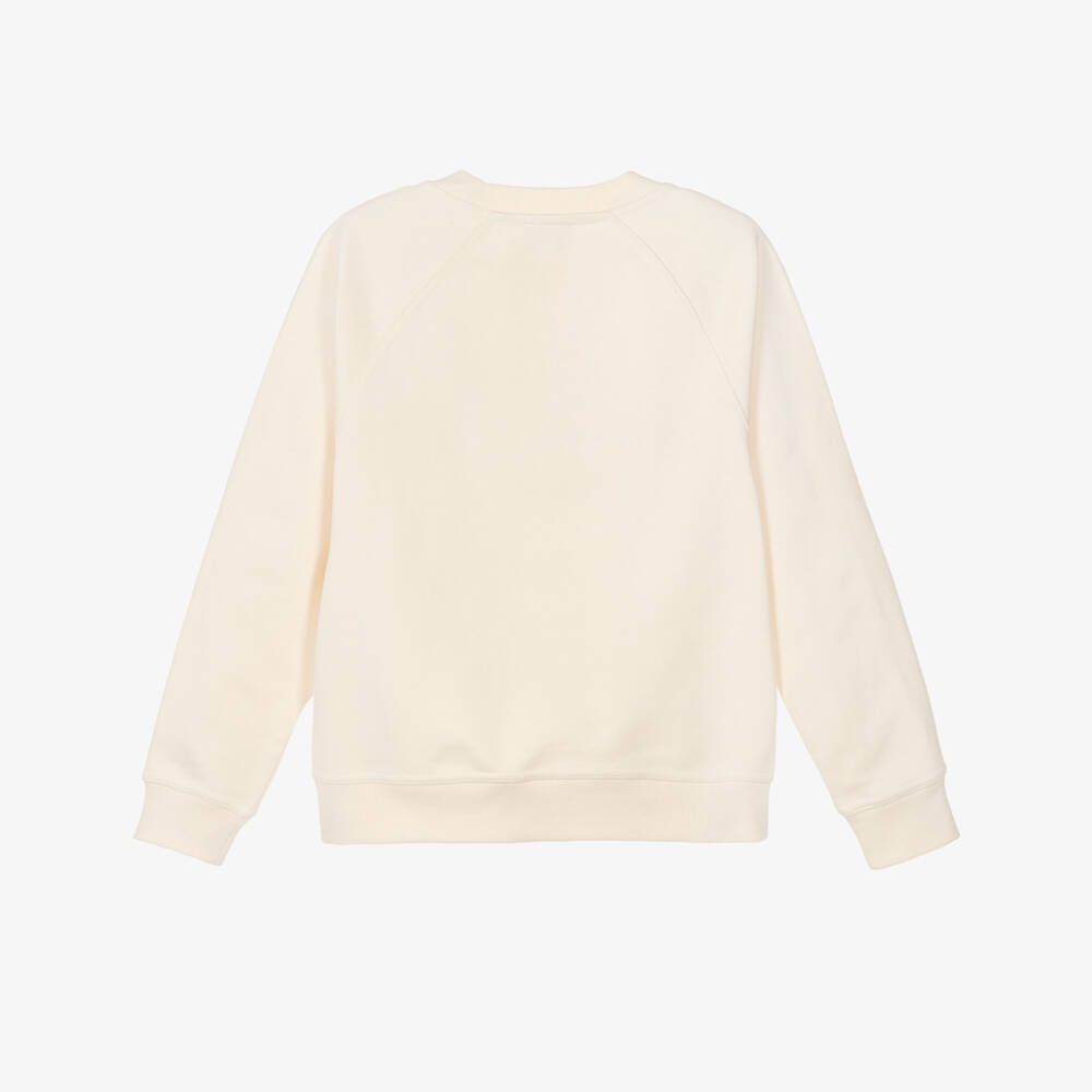 KENZO KIDS-Ivory Cotton Vintage Panda Ice Cream Sweatshirt | Childrensalon