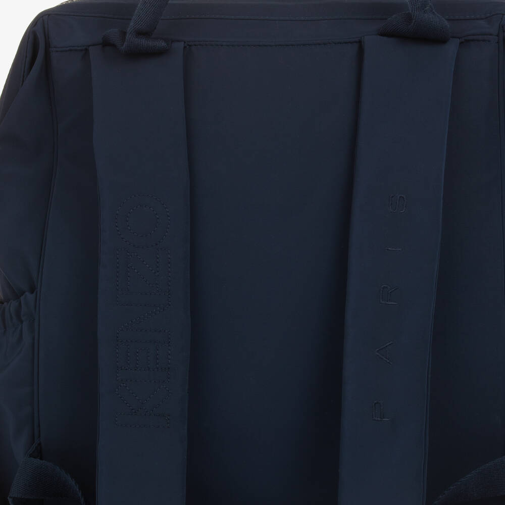 KENZO KIDS-Navy Blue Elephant Backpack (40cm) | Childrensalon