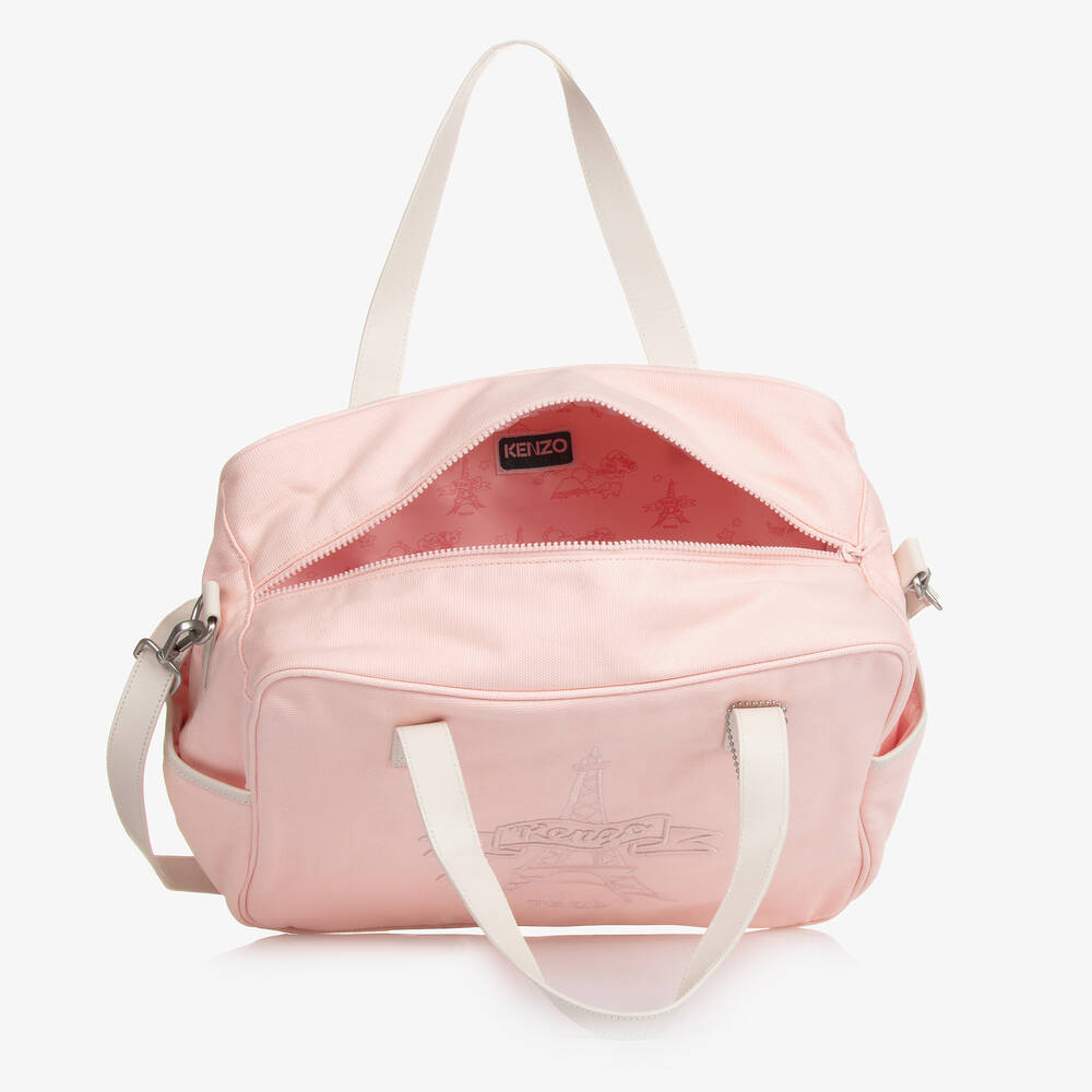 KENZO KIDS-Pink Eiffel Tower Changing Bag (34cm) | Childrensalon