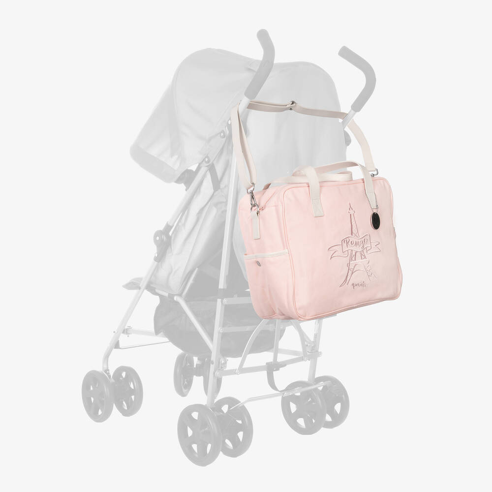 KENZO KIDS-Pink Eiffel Tower Changing Bag (34cm) | Childrensalon