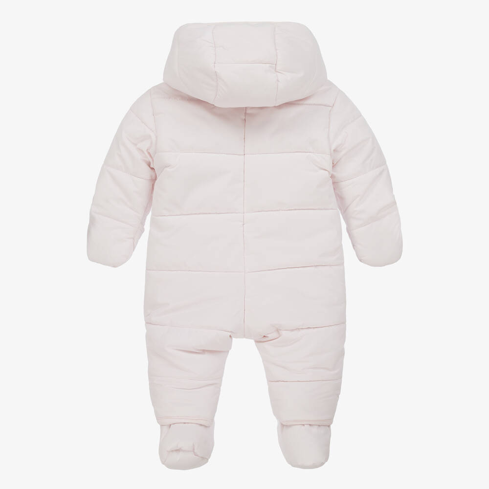 KENZO KIDS-Розовый комбинезон с логотипом слона для малышей | Childrensalon