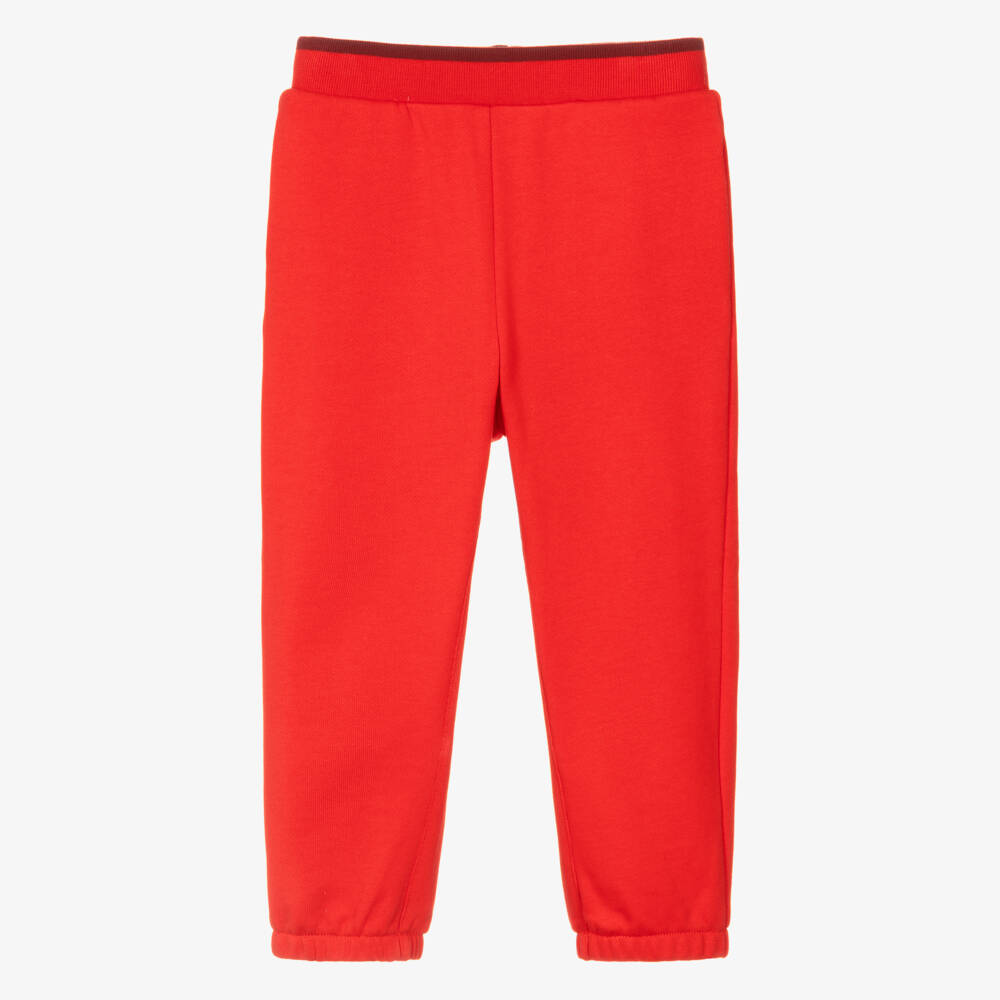 KENZO KIDS-Red Cotton Lunar New Year Joggers | Childrensalon