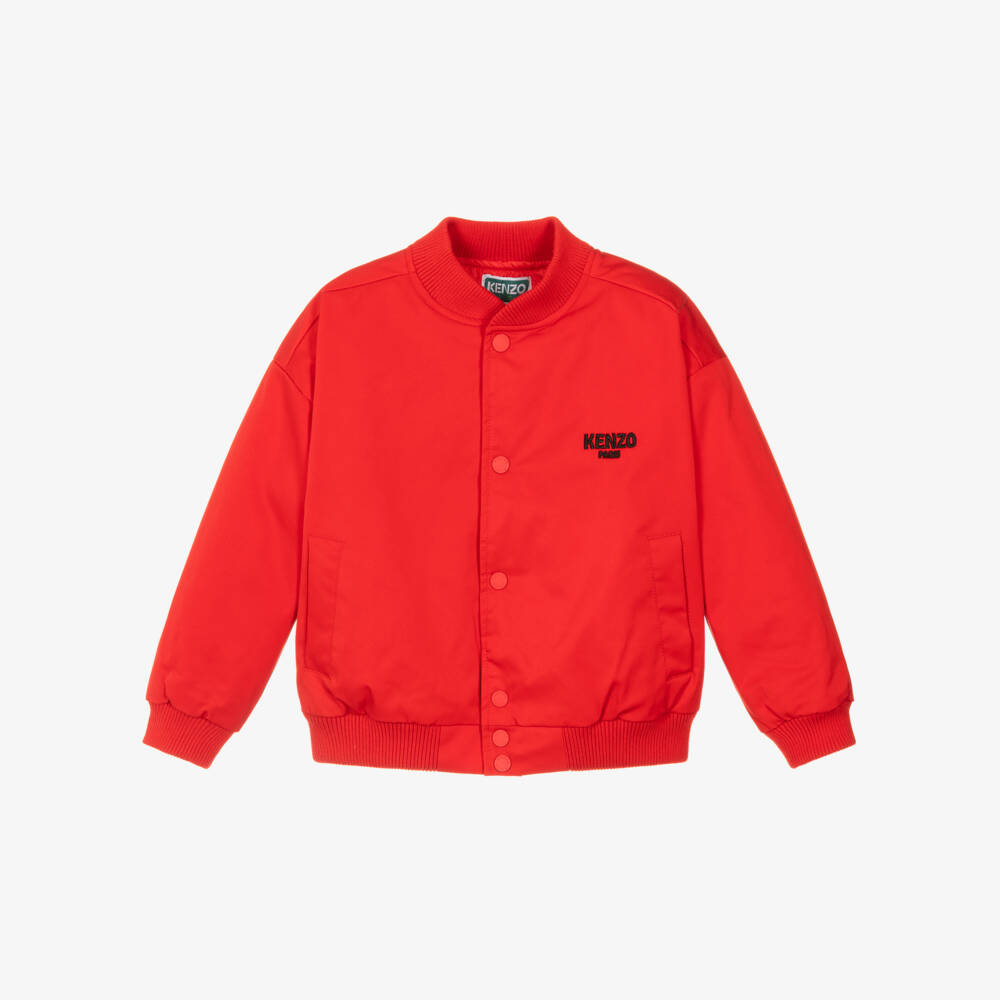 KENZO KIDS-Red Lunar New Year Bomber Jacket | Childrensalon