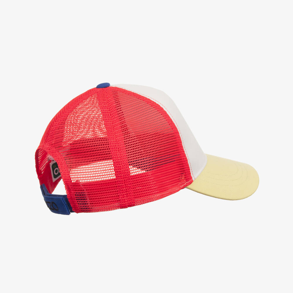 KENZO KIDS-Tricolour Bubble Tiger Baseball Cap | Childrensalon