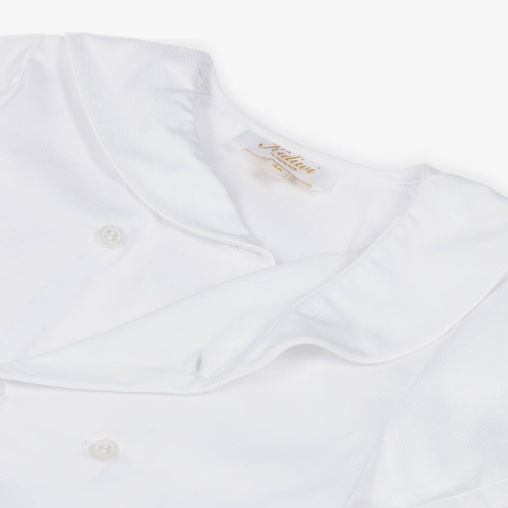 Kidiwi-Boys White Sailor Shirt & Yellow Cotton Shorts Set | Childrensalon