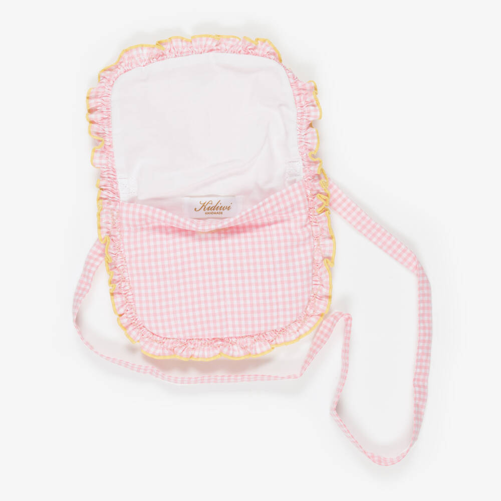 Kidiwi-Girls Pink Gingham Shoulder Bag (19cm) | Childrensalon