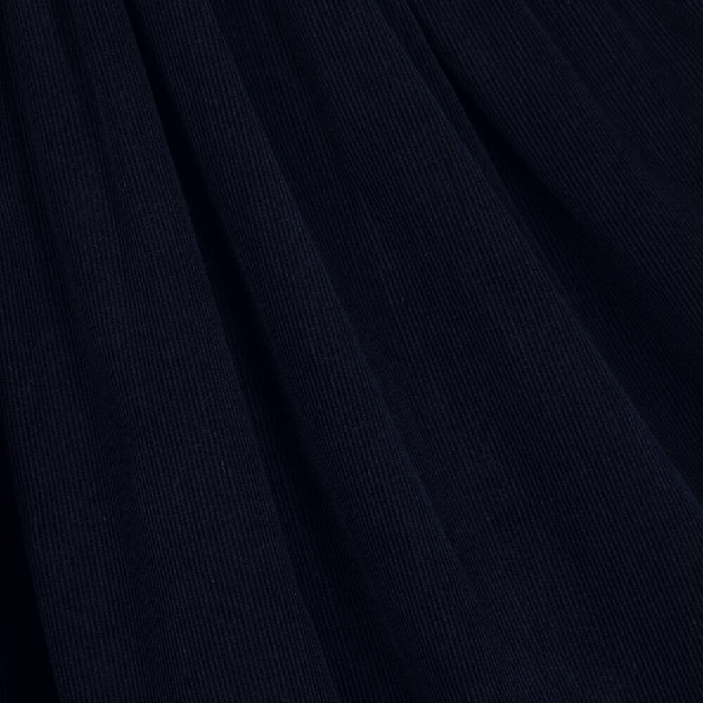 Kidiwi-Girls Smocked Pinafore Dress Set in Navy Corduroy | Childrensalon
