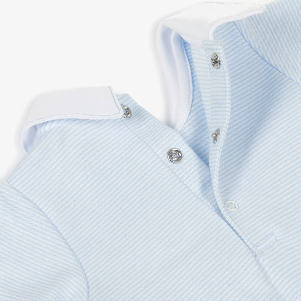 Kissy Kissy-Baby Boys Blue Classic Treasures Pima Cotton Shortie | Childrensalon