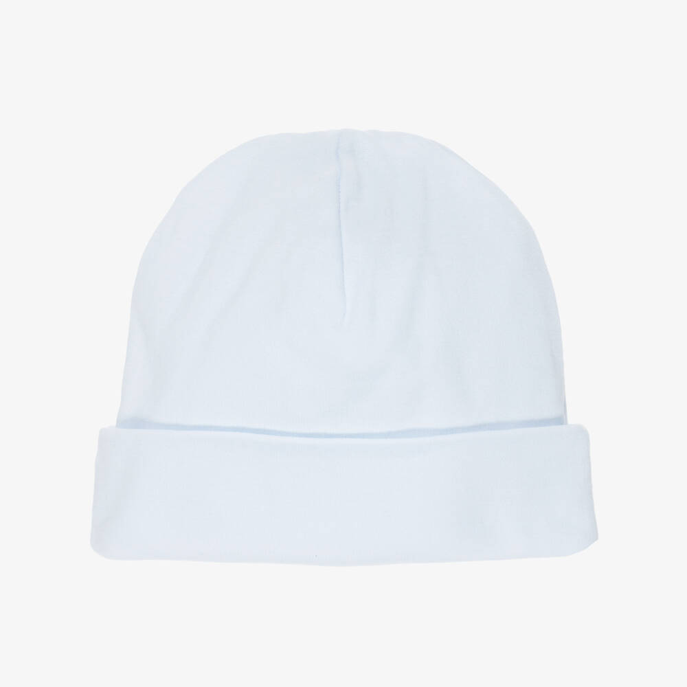 Kissy Kissy-Голубая шапка ручной вышивки для малышей мальчиков | Childrensalon
