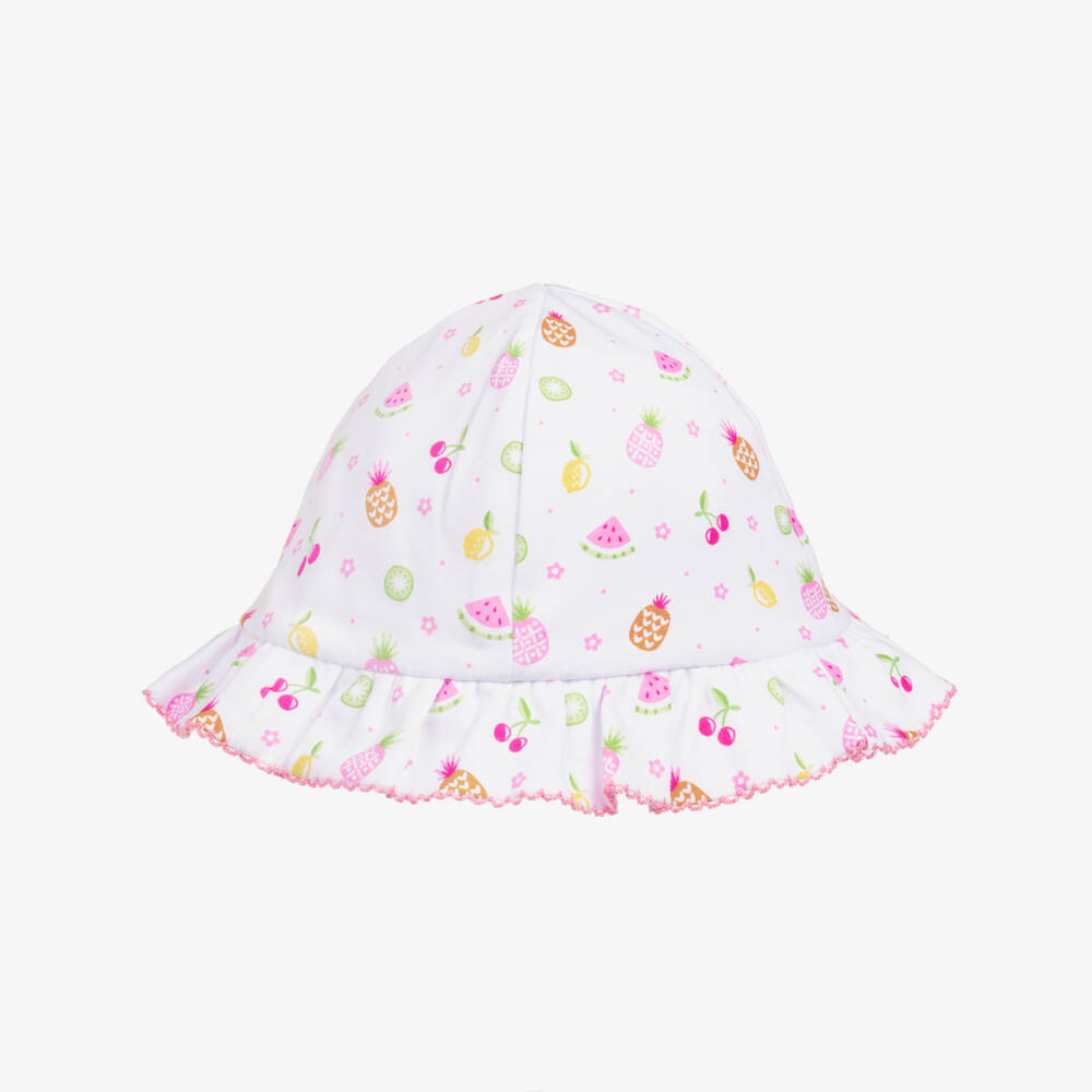 Kissy Kissy-Baby Girls Fruit Fiesta Pima Cotton Sun Hat | Childrensalon