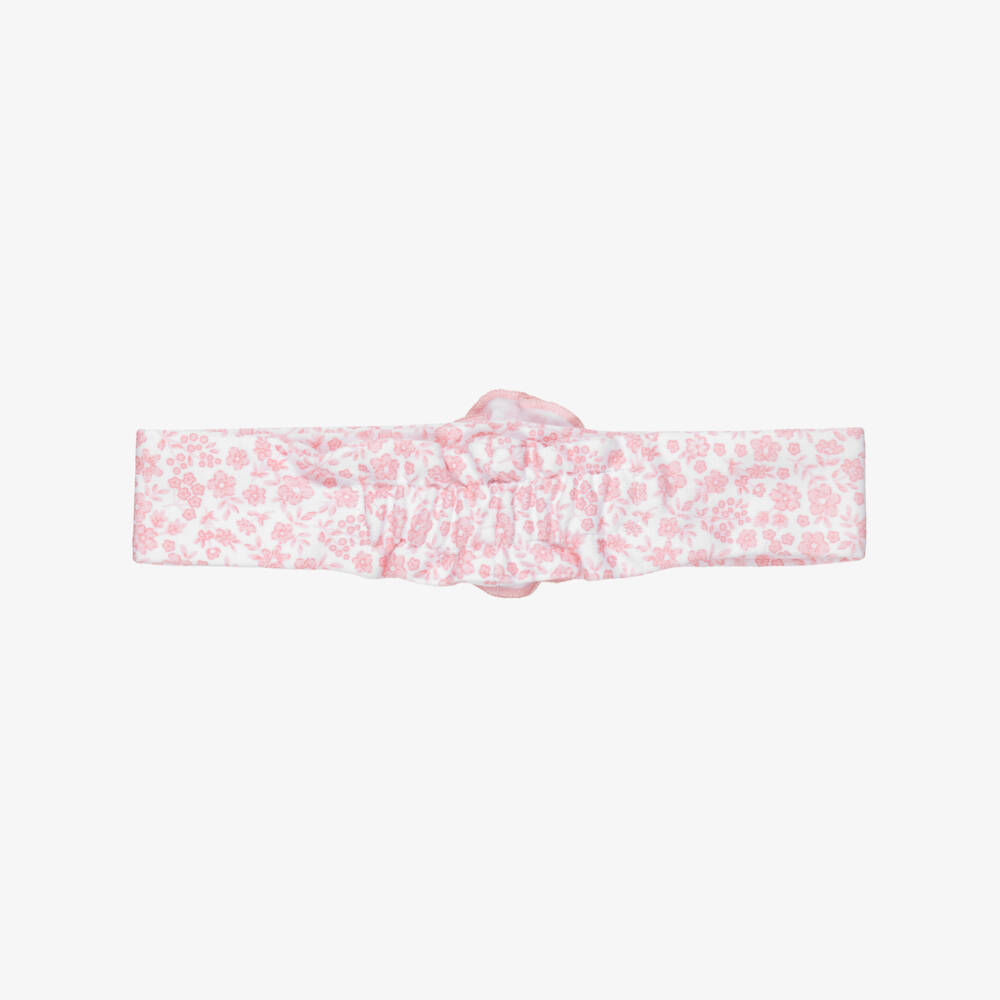 Kissy Kissy-Baby Girls Pink Fall Blooms Pima Cotton Headband | Childrensalon