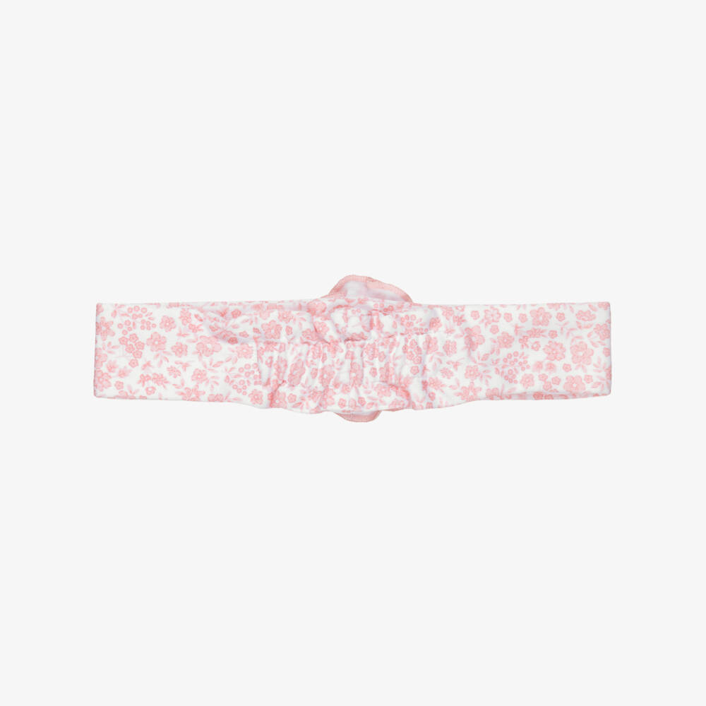 Kissy Kissy-Baby Girls Pink Fall Blooms Pima Cotton Headband | Childrensalon
