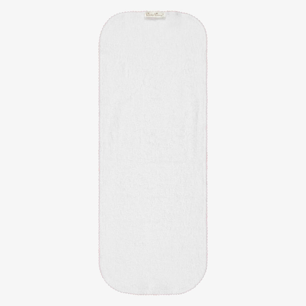 Kissy Kissy-Baby Girls Pink Floral Pima Cotton Country Gardens Burp Cloth (48cm) | Childrensalon