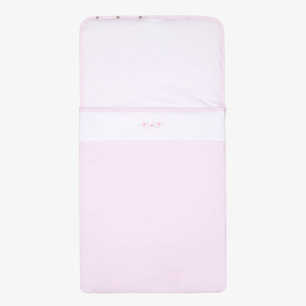 Kissy Kissy-Baby Girls Pink Pima Cotton Fall Medley Nest (78cm) | Childrensalon