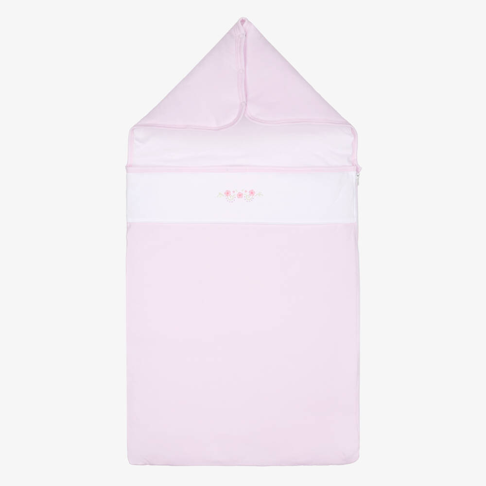 Kissy Kissy-Baby Girls Pink Pima Cotton Fall Medley Nest (78cm) | Childrensalon