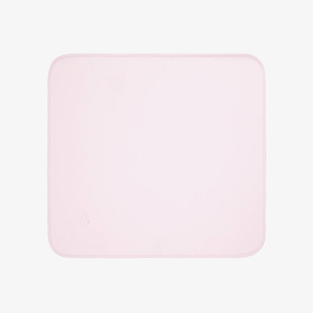 Kissy Kissy-بطانية قطن بيما لون زهري للبنات الرضع (73 سم) | Childrensalon