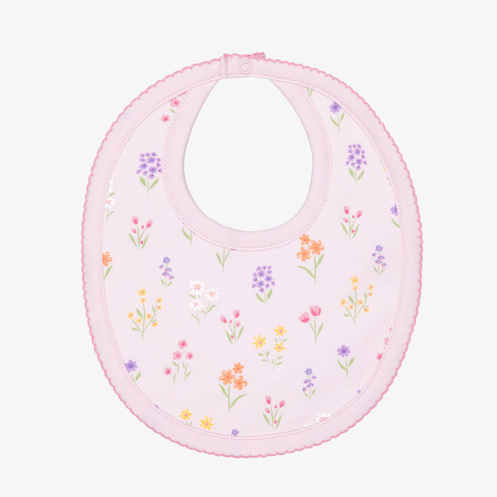 Kissy Kissy-مريلة قطن بيما لون زهري للبنات الرضع | Childrensalon