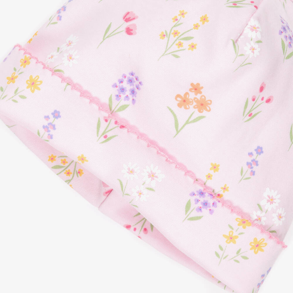 Kissy Kissy-قبعة قطن بيما لون زهري للبنات الرضع | Childrensalon