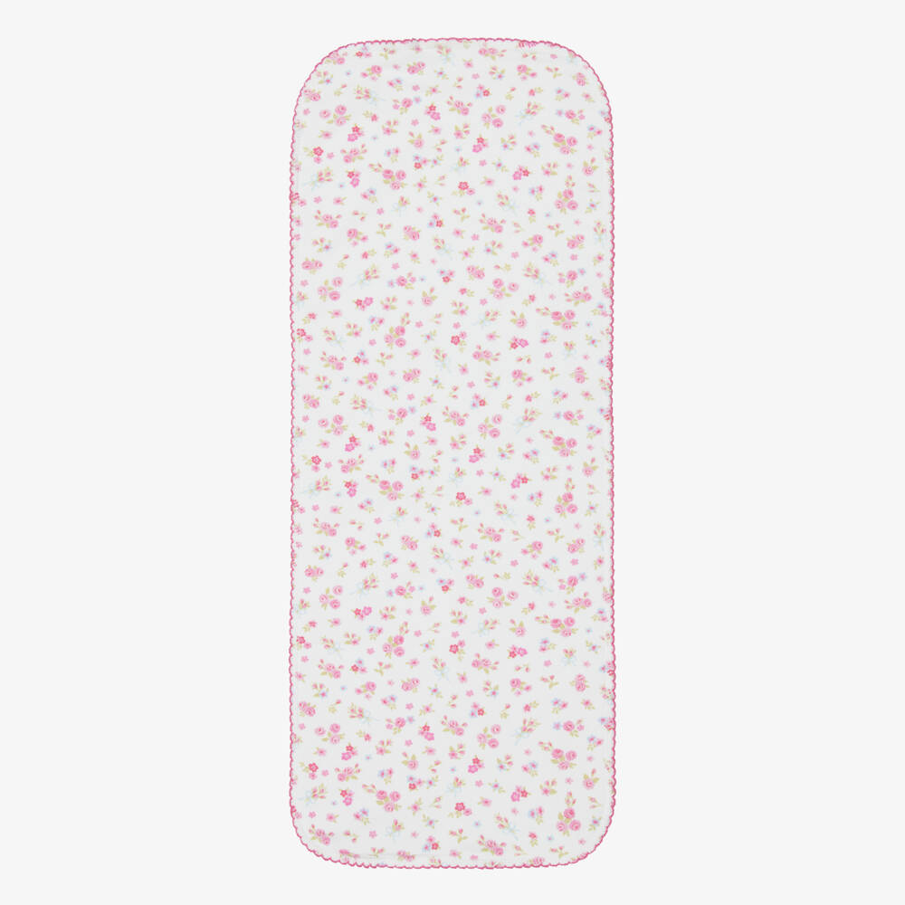Kissy Kissy-Baby Girls Rose Renaissance Burp Cloth (49cm) | Childrensalon