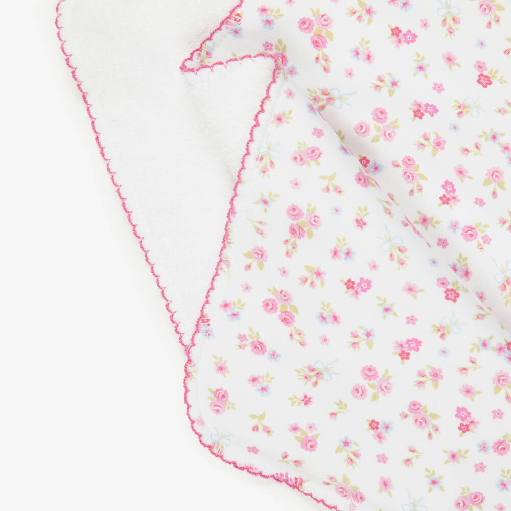 Kissy Kissy-Baby Girls Rose Renaissance Burp Cloth (49cm) | Childrensalon