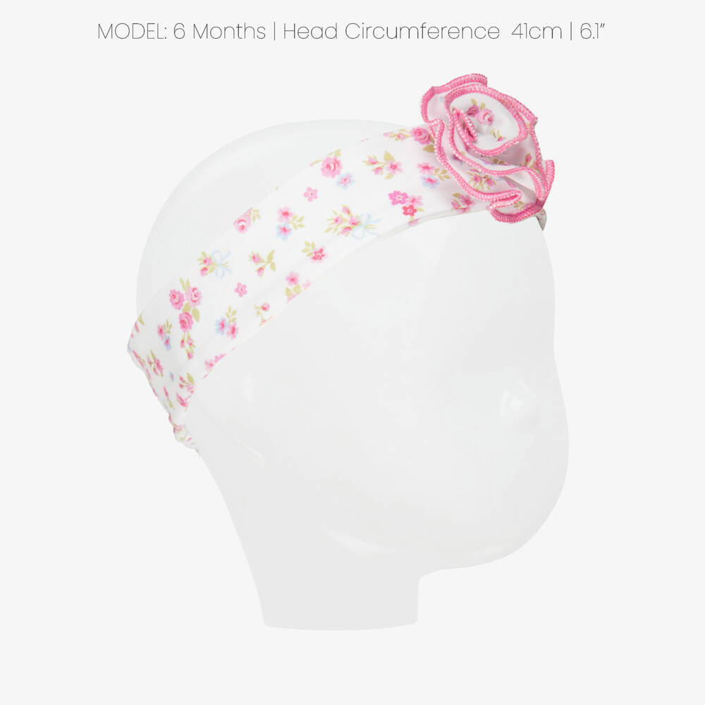 Kissy Kissy-Baby Girls Rose Renaissance Pima Cotton Headband | Childrensalon