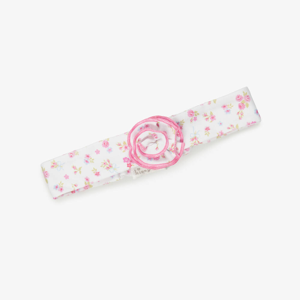 Kissy Kissy-Baby Girls Rose Renaissance Pima Cotton Headband | Childrensalon