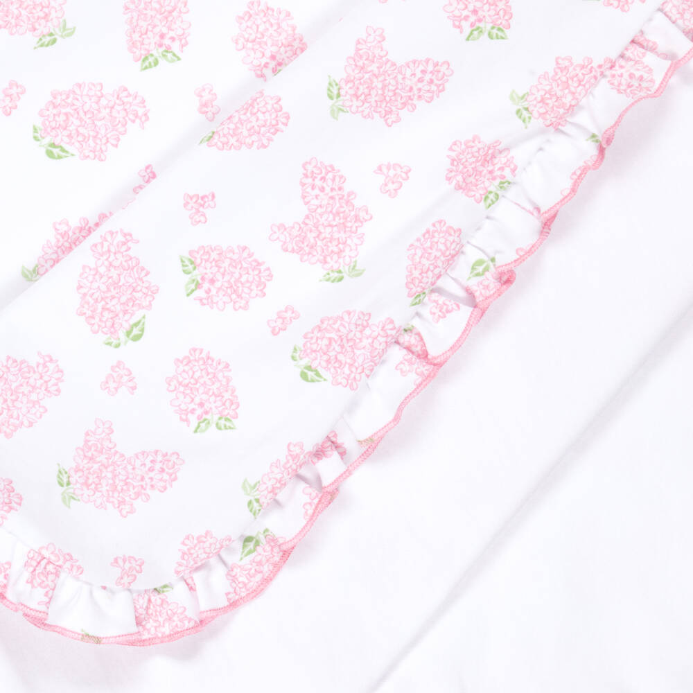 Kissy Kissy-Белый и розовый цветочный плед для девочек | Childrensalon