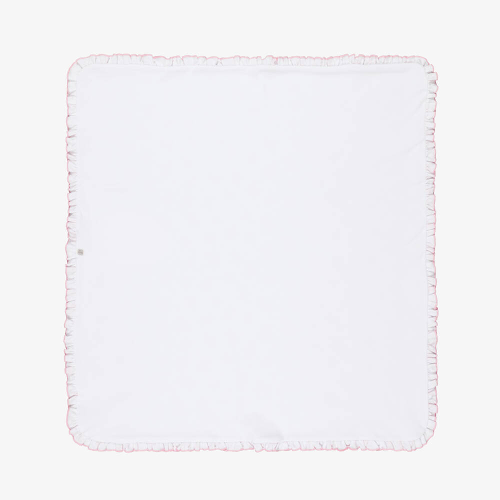 Kissy Kissy-Белый и розовый цветочный плед для девочек | Childrensalon