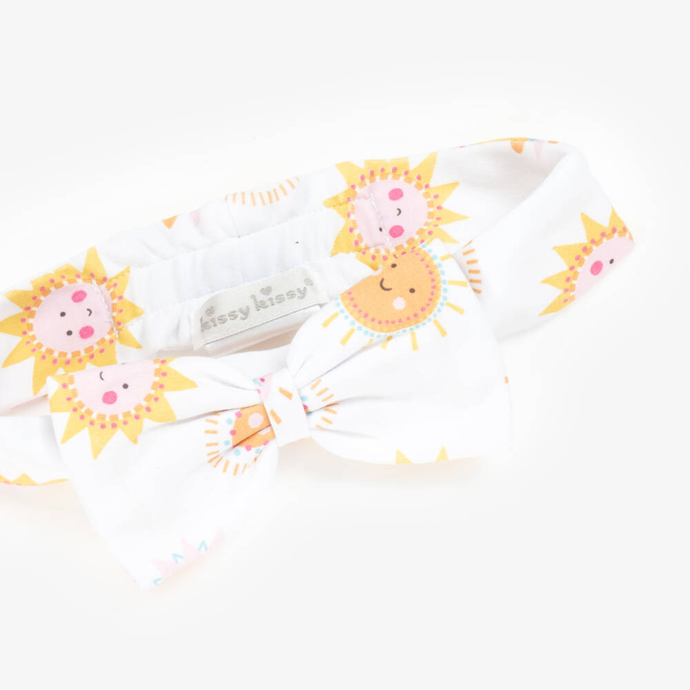 Kissy Kissy-Baby Girls White Sunshine Abounds Headband | Childrensalon