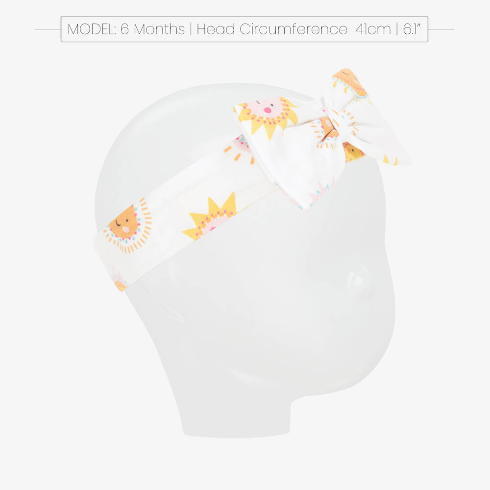 Kissy Kissy-Baby Girls White Sunshine Abounds Headband | Childrensalon