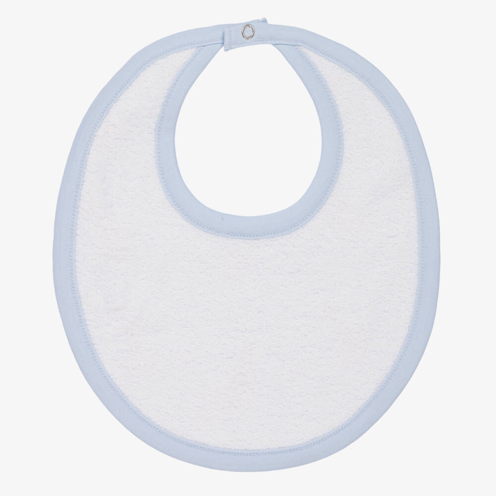 Kissy Kissy-مريلة قطن بيما لون أزرق للمواليد | Childrensalon